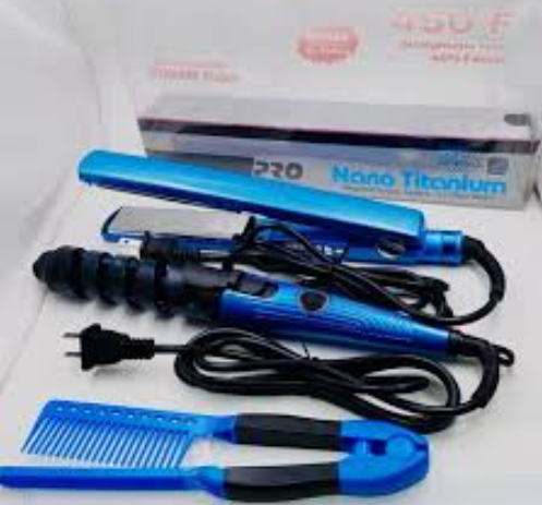 COMBO NANO TITANIUM  PLANCA, RIZADOR